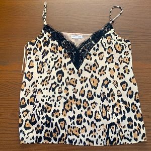 Socialite (Nordstrom Rack) leopard print, lace camisole